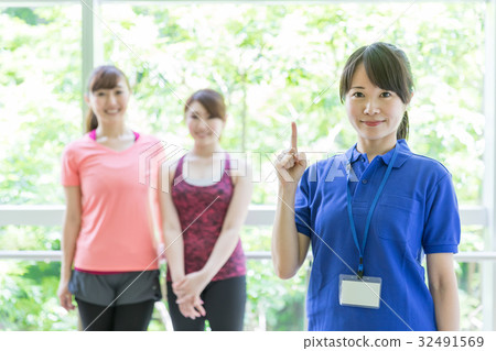 Sports gym instructor image Sports gym instructor image 32491569