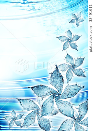 flower made of water splash flower made of water splash 32491611