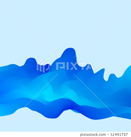 Abstract Wave background. 3d Vector illustration. - Stock Illustration ...