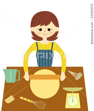 Cooking making sweets 32491972