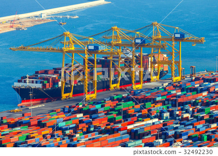 Barcelona. View of the seaport. Barcelona. View of the seaport. 32492230