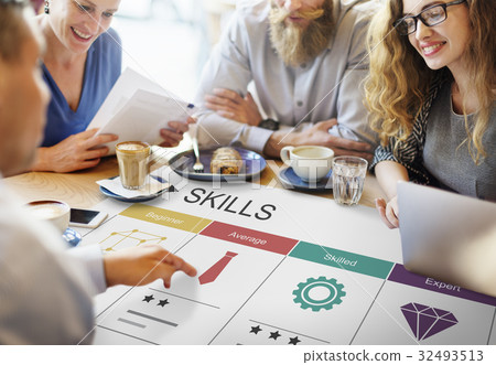 Career Skills Progress Graphic Icon Symbol 32493513