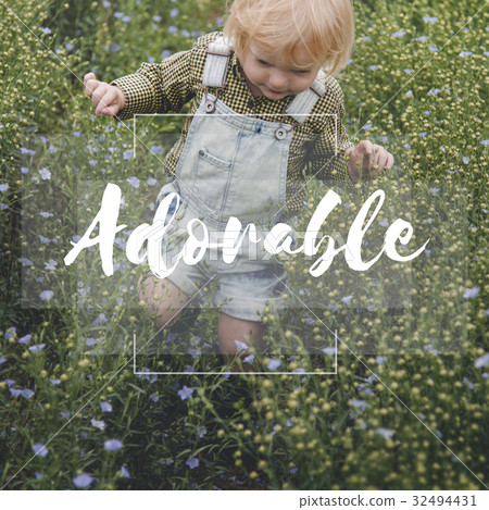 Innocence Adorable Playful Curiosty Pure Word 32494431