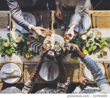 Ormate decoration for wedding ceremony romance dining 32494800