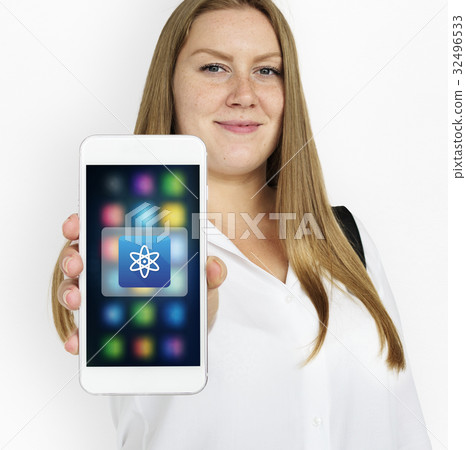 Atomic Proton Neutron Orbit Physics Vector Graphic Illustration 32496533