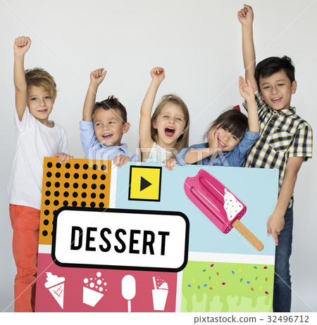 Sweet Delicious Yummy Tasty Food Dessert Snack Word Graphic 32496712