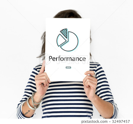 People hold a business concept card 32497457