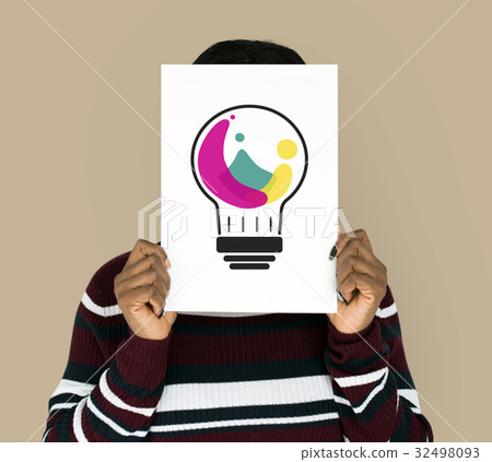 Hands holding billboard network graphic overlay Hands holding billboard network graphic overlay 32498093