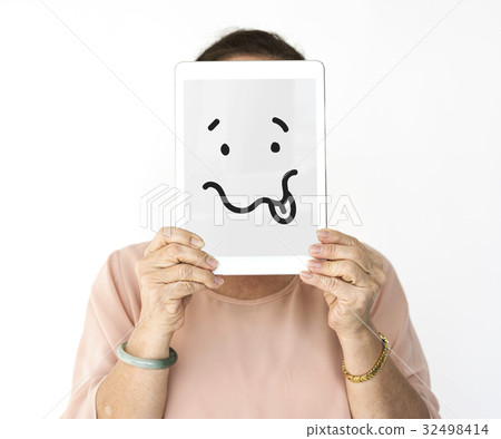 Illustration of drunk unconscious face on banner Illustration of drunk unconscious face on banner 32498414