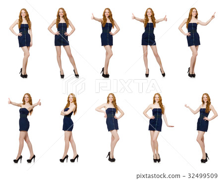 Woman in fashion clothing concept Woman in fashion clothing concept 32499509