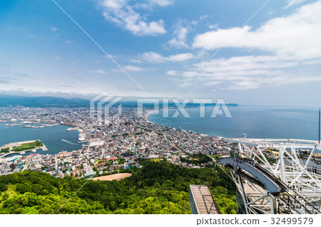 來自北海道函館山函館市的視角 來自北海道函館山函館市的視角 32499579