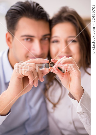 Young family in marriage divorce concept 32499702