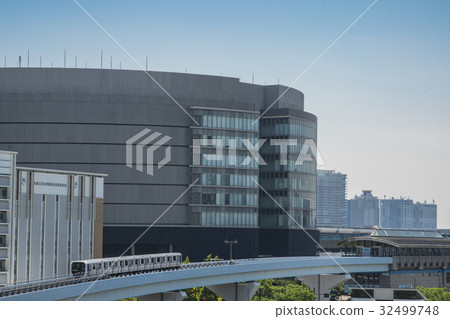 Running Yurikamome and the area around Shinshuzu Station 32499748