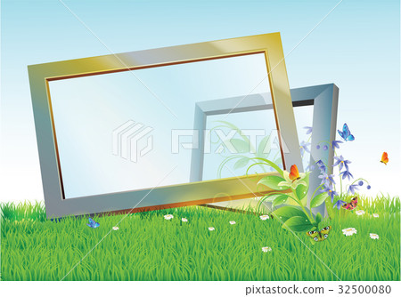 Mirror frame on lawn Mirror frame on lawn 32500080