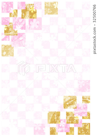  Sakura Spring New Year's card background 32500766