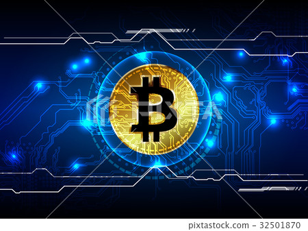 abstract bitcoin digital currency background - Stock Illustration ...