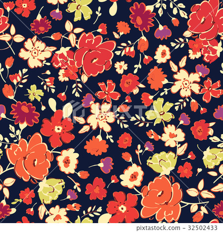 Abstract seamless pattern with isolated red - Stock Illustration ...