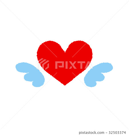 Heart and feathers 32503374