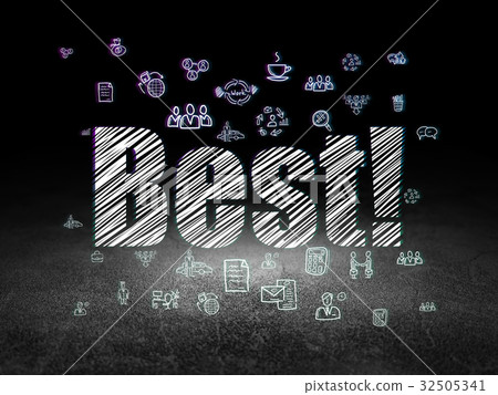 Finance concept: Best! in grunge dark room Finance concept: Best! in grunge dark room 32505341