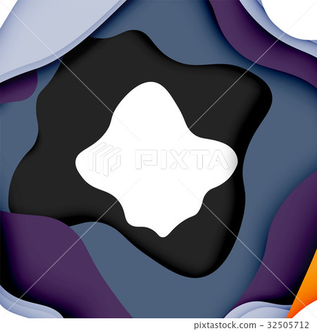 3d vector abstract background with cut shapes 3d vector abstract background with cut shapes 32505712