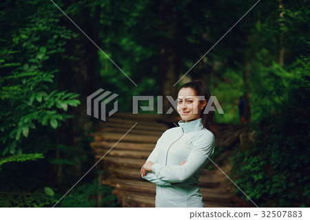 girl in forest girl in forest 32507883