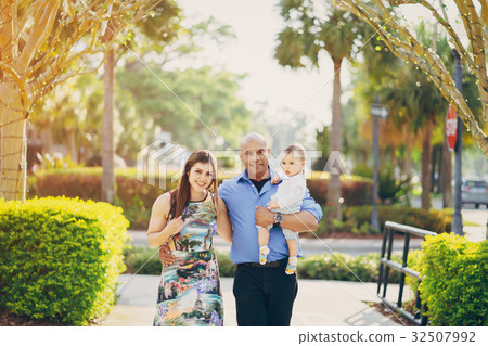 family on a walk family on a walk 32507992