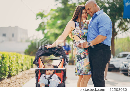 family on a walk family on a walk 32508080