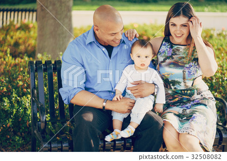 family on a walk family on a walk 32508082