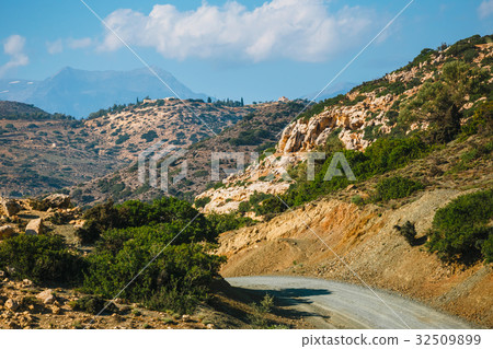 olive fields on Crete Island in Greece 32509899