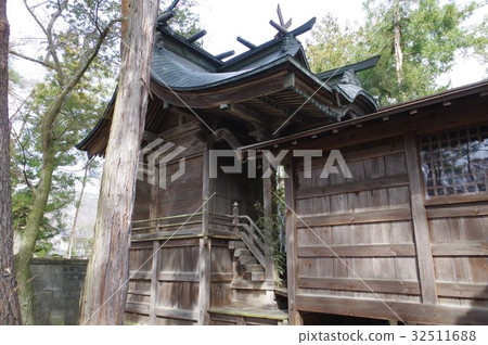 Shinshu Azumino Kumakura's Kasuga Shrine's main shrine bird's eye view Honkyo builds a master model of Azumino Tachikawa Toyohachi Shinshu Azumino Kumakura's Kasuga Shrine's main shrine bird's eye view Honkyo builds a master model of Azumino Tachikawa Toyohachi 32511688