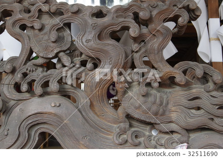 Sculpture of Kasuga shrine hall of Shinshu Azumino Kumakura (presumption: work by Toyoharu Tachikawa) The main shrine is the building of the masterpiece of Azumino's masterpiece Tachikawa Toyohachi Sculpture of Kasuga shrine hall of Shinshu Azumino Kumakura (presumption: work by Toyoharu Tachikawa) The main shrine is the building of the masterpiece of Azumino's masterpiece Tachikawa Toyohachi 32511690