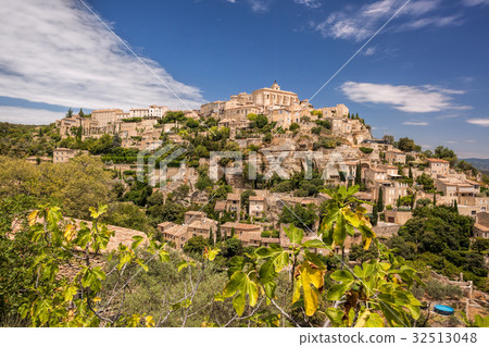 Famous Gordes village in Provence in France Famous Gordes village in Provence in France 32513048