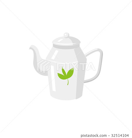 Vector teapot flat isolated illustration isolated Vector teapot flat isolated illustration isolated 32514104