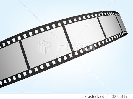 35mm film negative frame template, 3D vector element material 32514153
