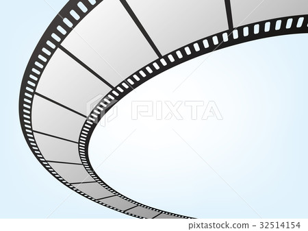 35mm film negative frame template, 3D vector element material 35mm film negative frame template, 3D vector element material 32514154