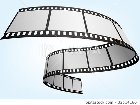 35mm film negative frame template, 3D vector element material 32514160