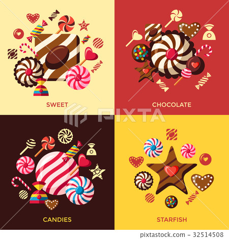 Digital vector red brown sweet Digital vector red brown sweet 32514508