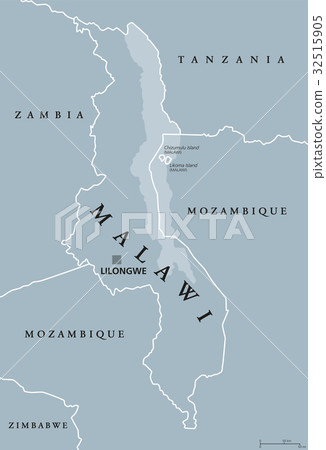 Malawi political map 32515905