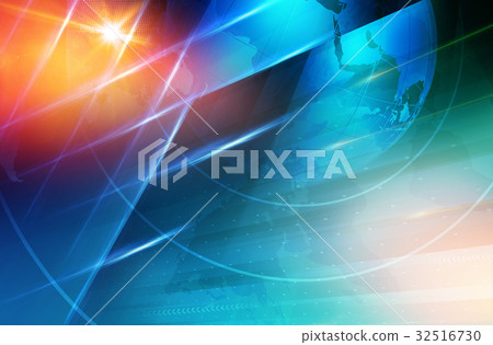 Graphical Modern Digital World News Background 32516730