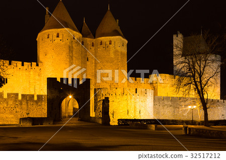 Castle and walls of Carcassonne Castle and walls of Carcassonne 32517212