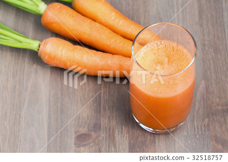 A glass of healthy carrot smoothie A glass of healthy carrot smoothie 32518757