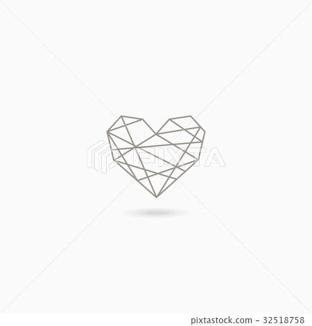 Simple linear heart Simple linear heart 32518758