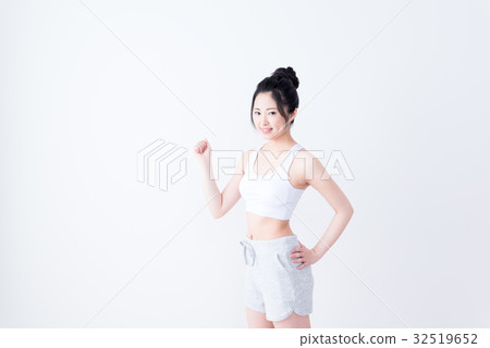 年輕的女士,飲食,膽量構成 年輕的女士,飲食,膽量構成 32519652