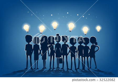 Teamwork to finding a new idea working form. 32522082