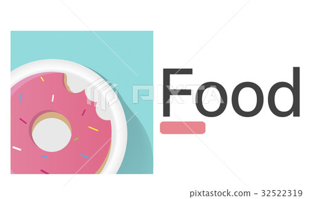 Illustration of sweet dessert donut pastry commercial Illustration of sweet dessert donut pastry commercial 32522319