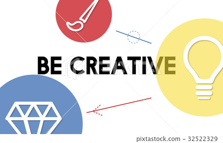 Creativity artistic ideas icon graphic 32522329