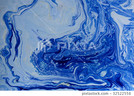 Marbled blue abstract background. Liquid marble Marbled blue abstract background. Liquid marble 32522558