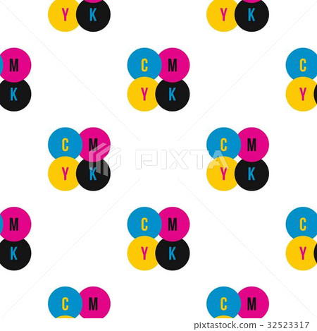 CMYK color profile pattern seamless - Stock Illustration [32523317] - PIXTA