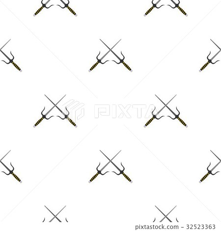 Sai weapon pattern seamless 32523363