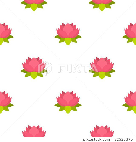 Pink lotus flower pattern seamless Pink lotus flower pattern seamless 32523370